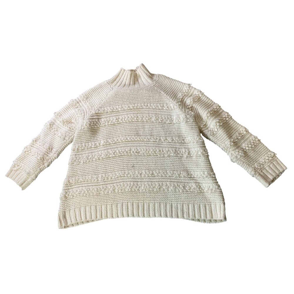 Lou & Grey Womens Cream Textured Knit Sweater XL Lou Grey sweater XL